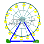 Farris wheel ride. clipart. Commercial use image # 370406