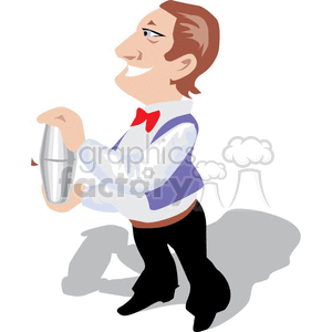 bartender mixing a drink clipart. Royalty-free image # 370504
