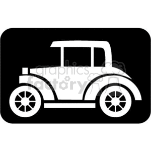 vector clip art vinyl-ready cutter black white car cars auto automobile vehicle vehicles antique antiques