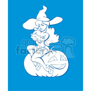 pinup witch clipart. Commercial use image # 371705