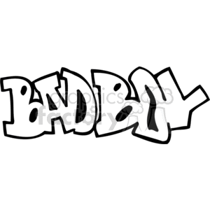 bad boy graffiti tag clipart. Royalty-free image # 372399