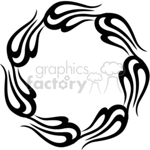 circle flame design clipart. Commercial use image # 372723