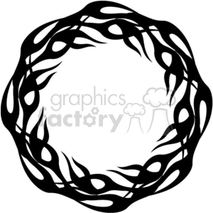 round flames 073 clipart. Royalty-free image # 372743