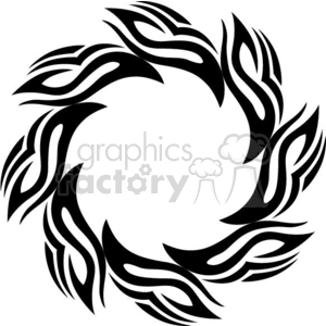 round flames 004 clipart. Commercial use image # 372753