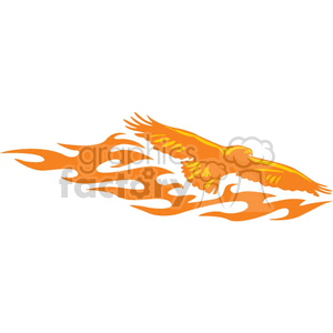 flaming eagle clipart. Royalty-free image # 373270