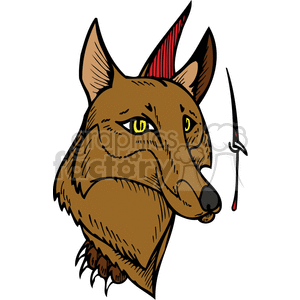 wolf head clipart. Royalty-free image # 373360