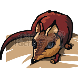 The clipart image shows a small rodent - either a mouse or a rat. The style is simplistic and vector-based. 