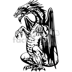 dragon dragons eps jpg png gif vector clipart images vinyl-ready vinyl ready cutter black white