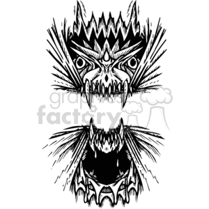 dragons template 049 clipart. Royalty-free image # 373652