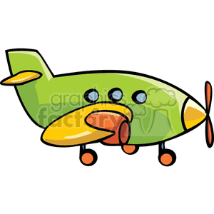 Toy airplane clipart.