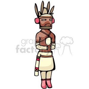 indian indians native americans western navajo doll dolls vector eps jpg png clipart people gif