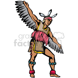 indians 4162007-167 clipart. Commercial use image # 374260