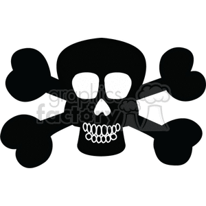 Skull and cross bones clipart. Commercial use image # 374402