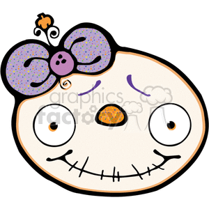 Happy zombie face clipart. Commercial use image # 374452