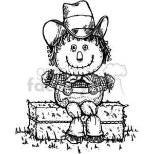 Scarecrow clipart. Commercial use image # 374492