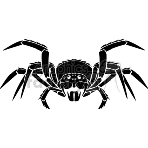 Big spider clipart. Royalty-free image # 374502