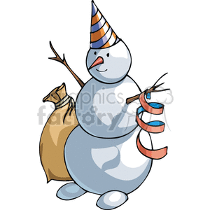 Snowman clipart. Royalty-free image # 143406