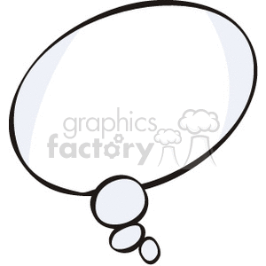 thought bubble chat vector black white thinking