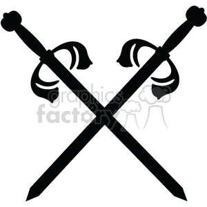Crossed swords clipart. Commercial use image # 375318