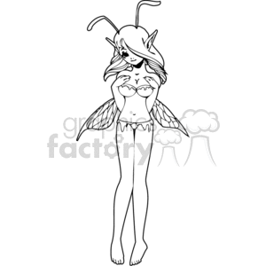 Fantasy Elf Girl 0018 clipart. Commercial use image # 375497