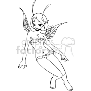 elf girls 035 clipart. Royalty-free image # 375562
