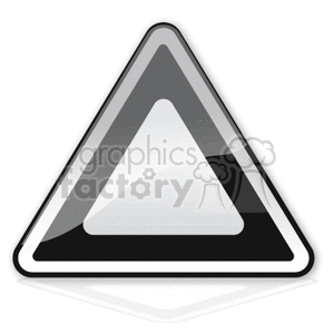 Black hazard sign clipart. Commercial use image # 376974