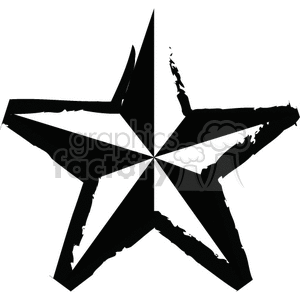 Weathered Nautical star clipart.