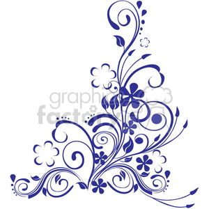 Blue swirls clipart. Commercial use image # 377158