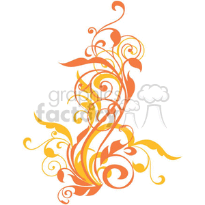 Orange swirls clipart. Royalty-free image # 377163