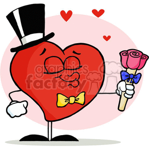 Heart wearing a hop hat clipart. Commercial use image # 377512