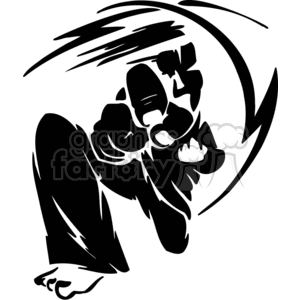 Karate punch clipart. Royalty-free image # 377542