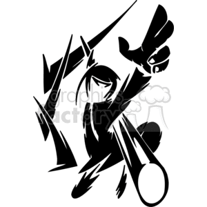 extreme ninja clipart. Royalty-free image # 377547