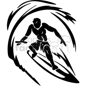 Surfer clipart. Royalty-free image # 377617
