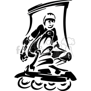 Rollerblader clipart. Royalty-free image # 377622