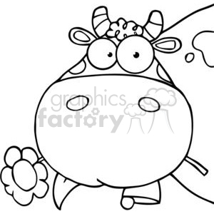 4133-Cow-Head-Cartoon-Character clipart. Royalty-free image # 381992
