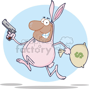 cartoon bank robber clipart. Royalty-free image # 382132