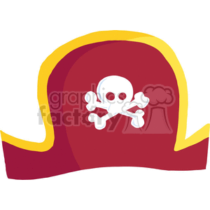 red pirate hat clipart. Commercial use image # 382142