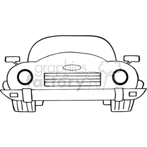 4320-Cartoon-Convertible-Car clipart. Commercial use image # 382286
