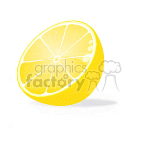 half of lemon clipart.
