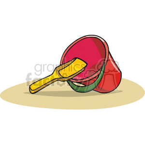 Cartoon sand toys  clipart. Commercial use image # 382546