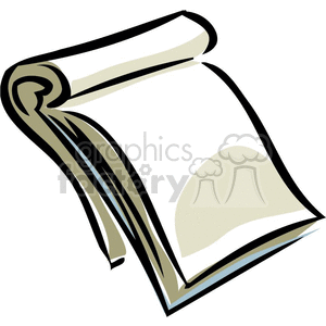 Cartoon writing tablet  clipart. Royalty-free image # 382815
