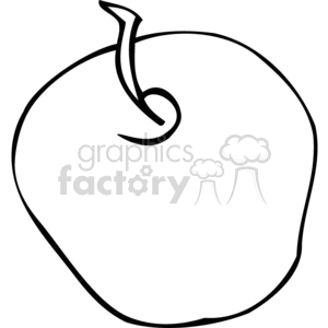 apple outline clipart. Royalty-free image # 383103