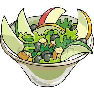 fruit salad clipart. Commercial use image # 383245