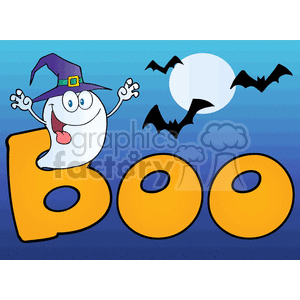 cartoon funny comic comical vector Halloween ghost ghosts boo bats