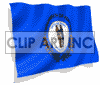 clipart - 3D animated Kentucky flag.
