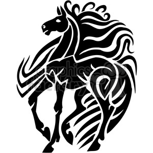 horse tattoo design clipart. Commercial use image # 385938