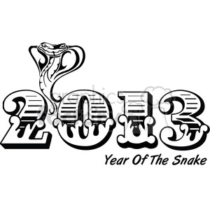 2013 Year of the snake 002 clipart. Royalty-free image # 385988