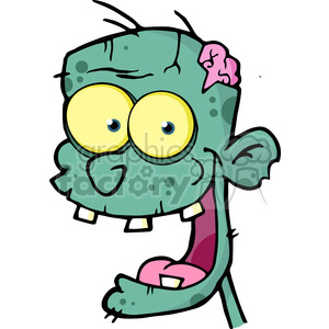 cartoon funny illustrations comic comical zombie brains monster