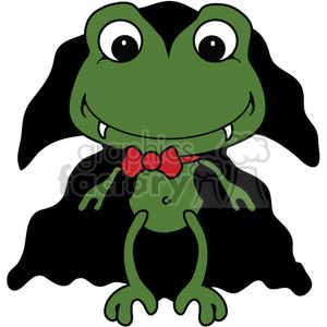 clipart - Frog Dracula color.