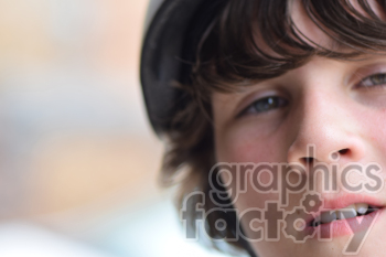 teen wearing helmet clipart.
